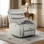 Drogo Valerium Electric Motorised 1 Seater Recliner Sofa with Rapid Recline Technology - Image 16