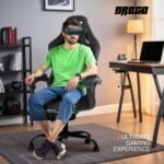 Drogo AeroX Gaming Chair with Luxurious Suede Fabric, Armrest, Neck & Lumbar Pillow - Image 20