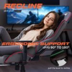 Drogo Wrath Pro Ergonomic Gaming Chair with Adjustable Seat, PU Leather - Image 22