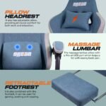 Drogo Throne Ergonomic Gaming Chair With Linkage Armrest,Foot Rest,& Adjustable Seat - Image 22