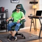 Drogo AeroX Gaming Chair with Luxurious Suede Fabric, Armrest, Neck & Lumbar Pillow - Image 29