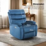 Drogo Valerium Electric Motorised 1 Seater Recliner Sofa with Rapid Recline Technology - Image 8
