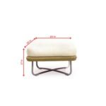 Elix Outdoor Sofa Set 2 Seater, 2 Single seater and 1 Center Table with ottoman (Tan) Braided & Rope - Image 8