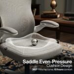 Drogo Ergonomic Office Chair for Work from Home with Breathable Mesh, Flip-up Armrest - Image 23