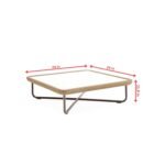 Elix Outdoor Sofa Set 2 Seater, 2 Single seater and 1 Center Table with ottoman (Tan) Braided & Rope - Image 9