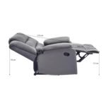 Nilkamal Sierra 1 Seater Manual Recliner Sofa (Brown) - Image 5