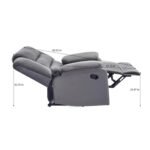 Nilkamal Sierra 1 Seater Manual Recliner Sofa (Brown) - Image 6