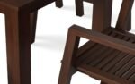 Alfresco Outdoor Dining Table With 4 Arm Chairs And Bench - Image 10