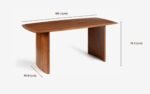Anish Dining Table With 6 Wayane Chair With Arm - Image 8