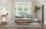 Anish 2 Seater Sofa Blue - Image 6