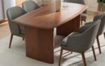 Anish Dining Table With 6 Wayane Chair With Arm - Image 5