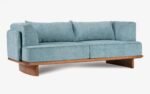 Anish 3 Seater Sofa Blue - Image 4
