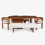 Attica Dining Table With 4 Attica Chairs And Bench - Image 2