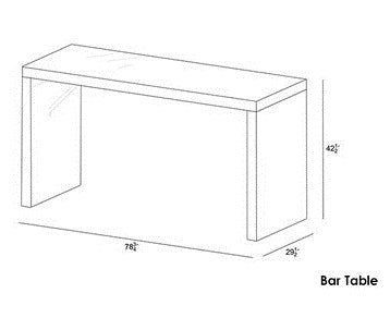 Napo Outdoor Patio Bar Sets 6 Chairs and 1 Table (Black) - Image 4