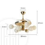 Bellus Chandelier Ceiling Fan with Remote Control - Image 17