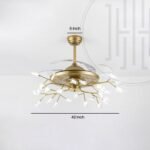 Blaze Chandelier Ceiling Fan with Remote Control - Image 4