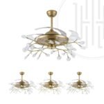 Blaze Chandelier Ceiling Fan with Remote Control - Image 7