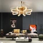 Crystal Wormhole Chandelier Ceiling Fan with Remote Control - Image 2
