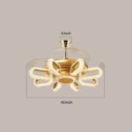 Crystal Wormhole Chandelier Ceiling Fan with Remote Control - Image 15