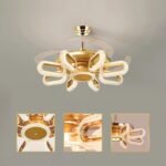 Crystal Wormhole Chandelier Ceiling Fan with Remote Control - Image 16