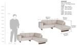 Chiyo L Shape Sofa Set (2 Seater + Left Aligned Chaise) - Image 11