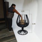 Nova Glass Shape Outdoor Fire Pits - Image 5