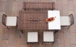 Covent Garden Outdoor Dining Table With 4 Chairs and Bench - Image 6