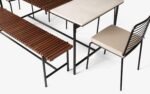 Covent Garden Outdoor Dining Table With 4 Chairs and Bench - Image 10
