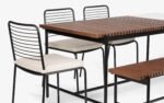 Covent Garden Outdoor Dining Table With 4 Chairs and Bench - Image 11