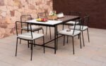 Covent Garden Outdoor Dining Table With 6 Chairs - Image 3