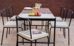 Covent Garden Outdoor Dining Table With 6 Chairs - Image 5
