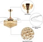 Crystal Chandelier Ceiling Fan with Remote Control - Image 11