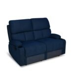 Nilkamal Matt 2 Seater Recliner Sofa with Cup Holder (Blue) - Image 3