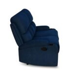 Nilkamal Matt 2 Seater Recliner Sofa with Cup Holder (Blue) - Image 4