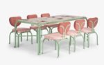 Dastoori Outdoor Dining Table with 6 Chairs - Image 4