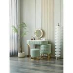 Acodaiuy Vanity Desk | Makeup Vanity Desk White Vanity Table Dressing Table with Drawers Vanity Desk with Mirror & with Lights Makeup Table for Bedroom Bathroom - White - Image 7