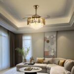 Golden Mamba Chandelier Ceiling Fan with Remote Control - Image 15