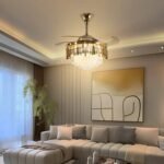 Golden Mamba Chandelier Ceiling Fan with Remote Control - Image 17