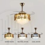 Golden Mamba Chandelier Ceiling Fan with Remote Control - Image 12