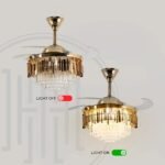 Golden Mamba Chandelier Ceiling Fan with Remote Control - Image 13