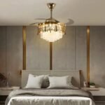 Golden Mamba Chandelier Ceiling Fan with Remote Control - Image 14