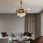 Golden Mamba Chandelier Ceiling Fan with Remote Control - Image 20