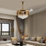 Golden Mamba Chandelier Ceiling Fan with Remote Control - Image 19