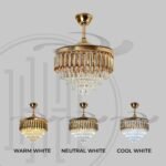 Golden Mamba Chandelier Ceiling Fan with Remote Control - Image 8