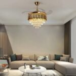 Golden Mamba Chandelier Ceiling Fan with Remote Control - Image 5
