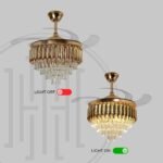 Golden Mamba Chandelier Ceiling Fan with Remote Control - Image 11