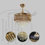 Golden Mamba Chandelier Ceiling Fan with Remote Control - Image 7
