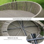 Ariza Outdoor Poolside Sunbed With Cushion Daybed (WHITE) - Image 2