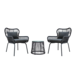 Intra Outdoor Patio Seating Set 2 Chairs and 1 Table Set - Image 2