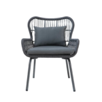 Intra Outdoor Patio Seating Set 2 Chairs and 1 Table Set - Image 3